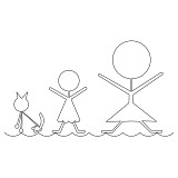 stick family border 001